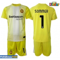 Inter Milan Yann Sommer #1 Torwart Auswärts Trikotsatz Kinder 2025-26 Kurzarm (+ Kurze Hosen)